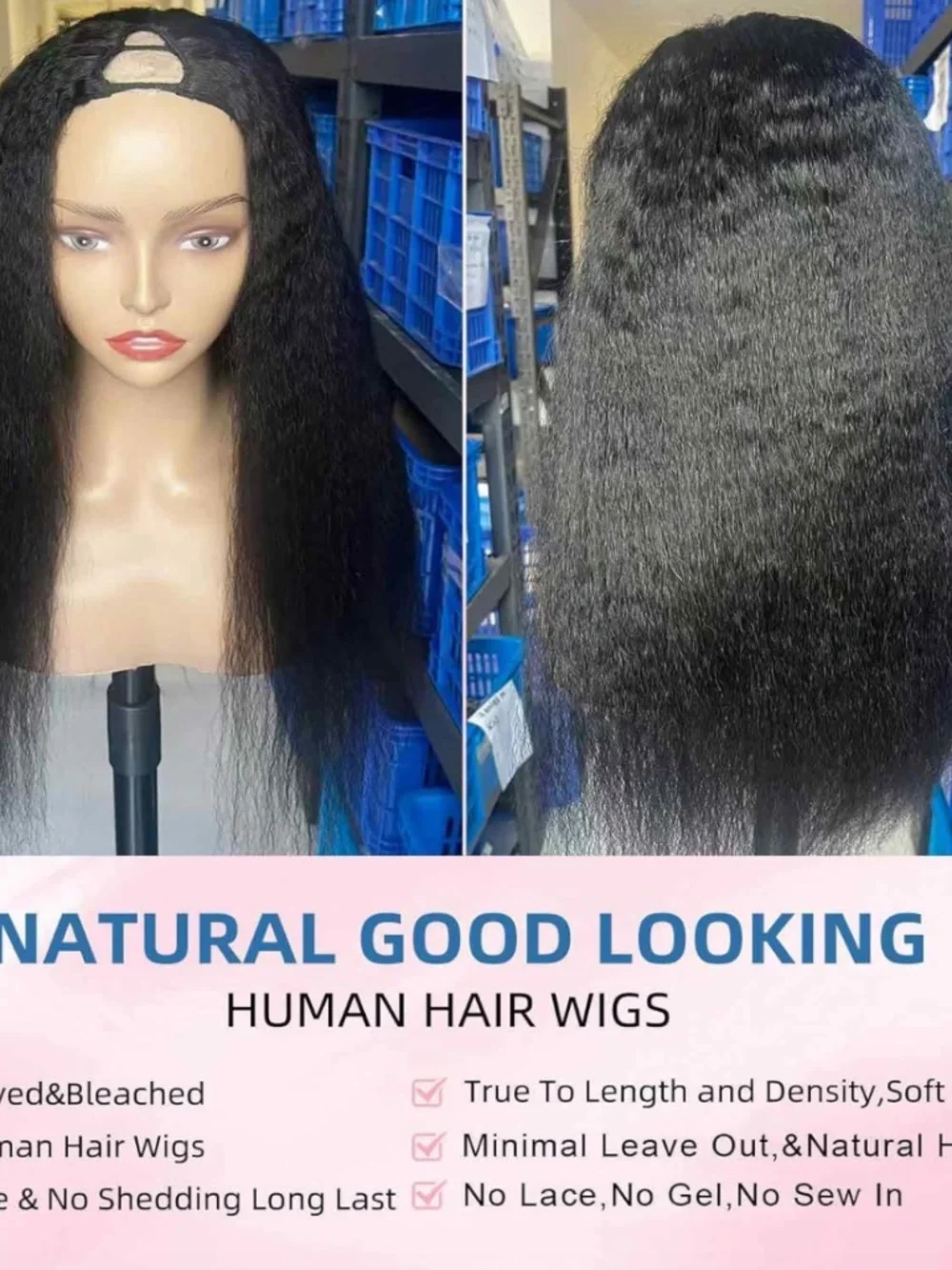 NIB Real Human Hair Wig, 16" - Picture 3 of 12